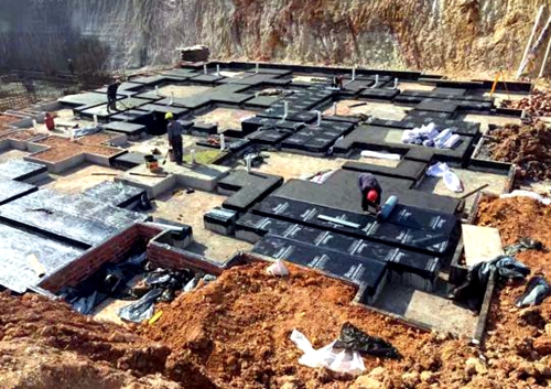 该项目防水工程均采用三道设防，保证建筑物更好的防水性能.jpg